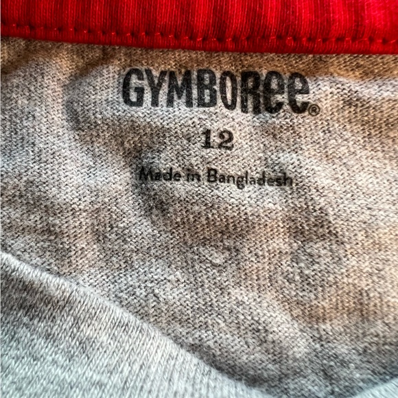 Gymboree Football Big Boys Cotton Tee Gray - Picture 2 of 2